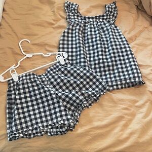 Carter's Kid Black and White Plaid Shirt